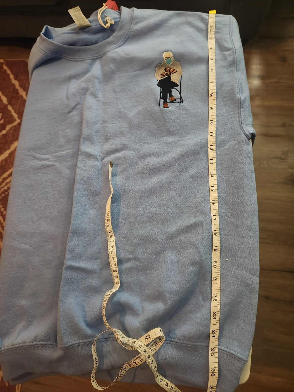 BERNIE Crewneck Sweatshirt w Iconic Embroidered Graphic of Bernie Sanders!